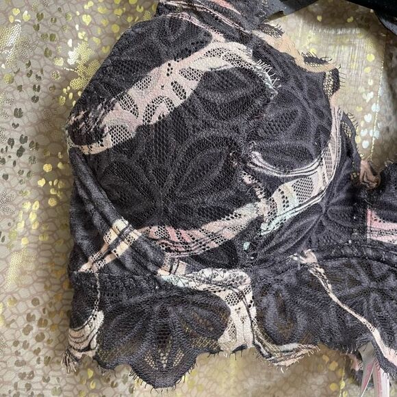 PINK Victorias Secret Date Push Up Gray Pink Bralette Small - Picture 5 of 7